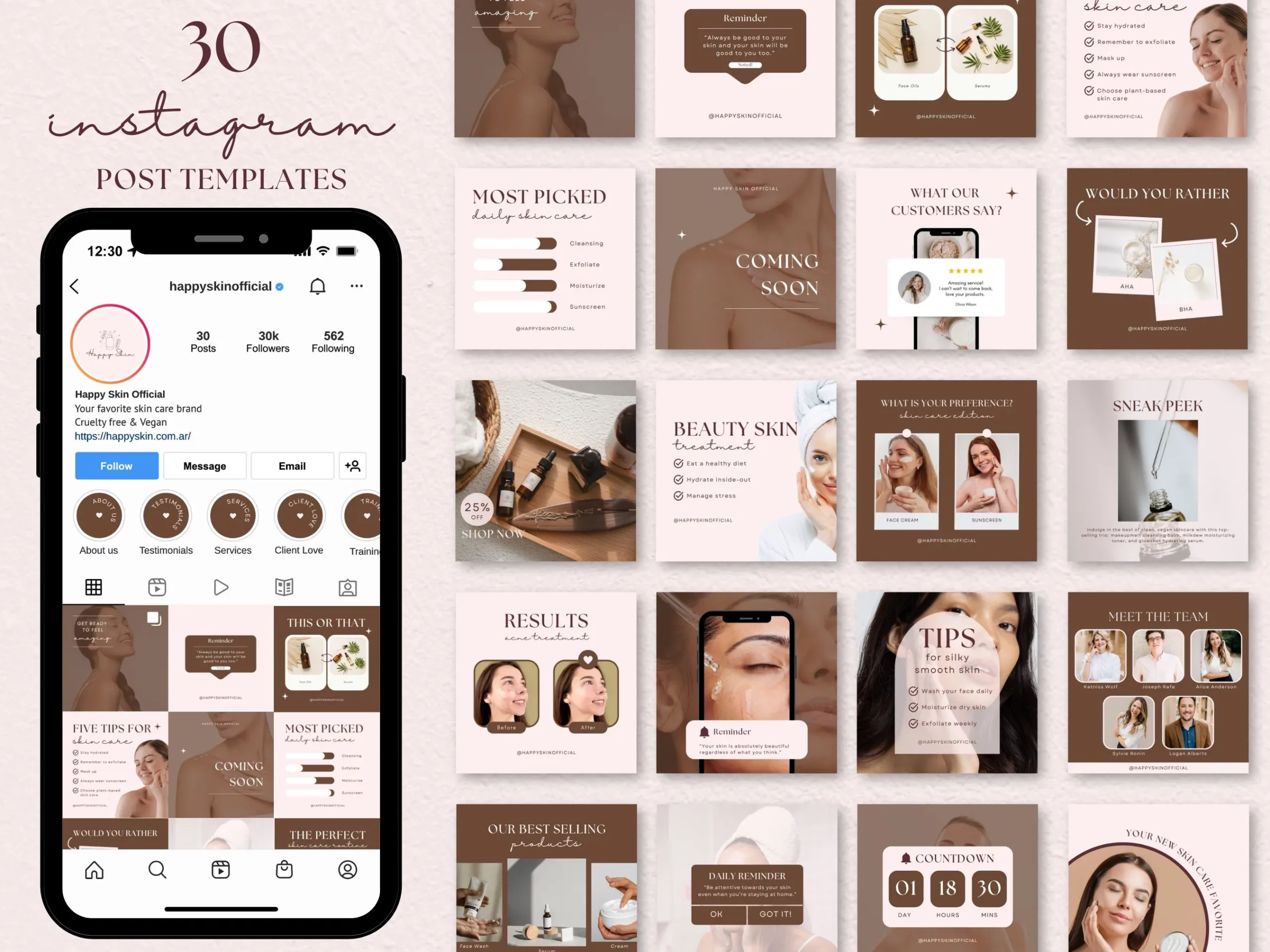 HM_Skin Care Brand IG Post Mockup