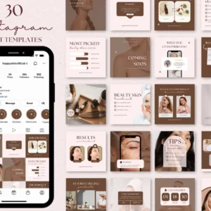 Skincare Instagram Post Template, Esthetician Instagram Templates, Skincare Instagram Post, Esthetician Canva Templates